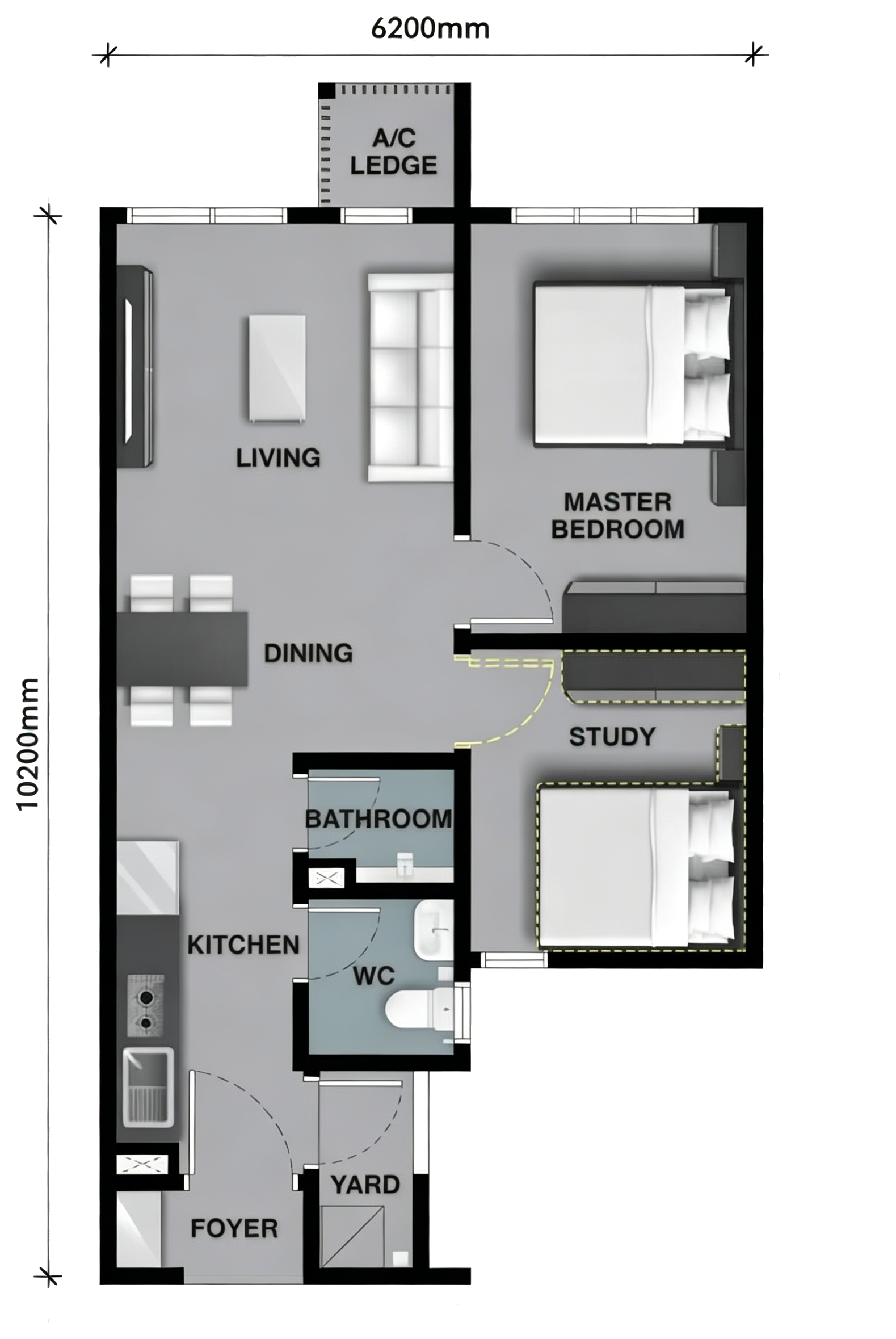 Type A floor plan