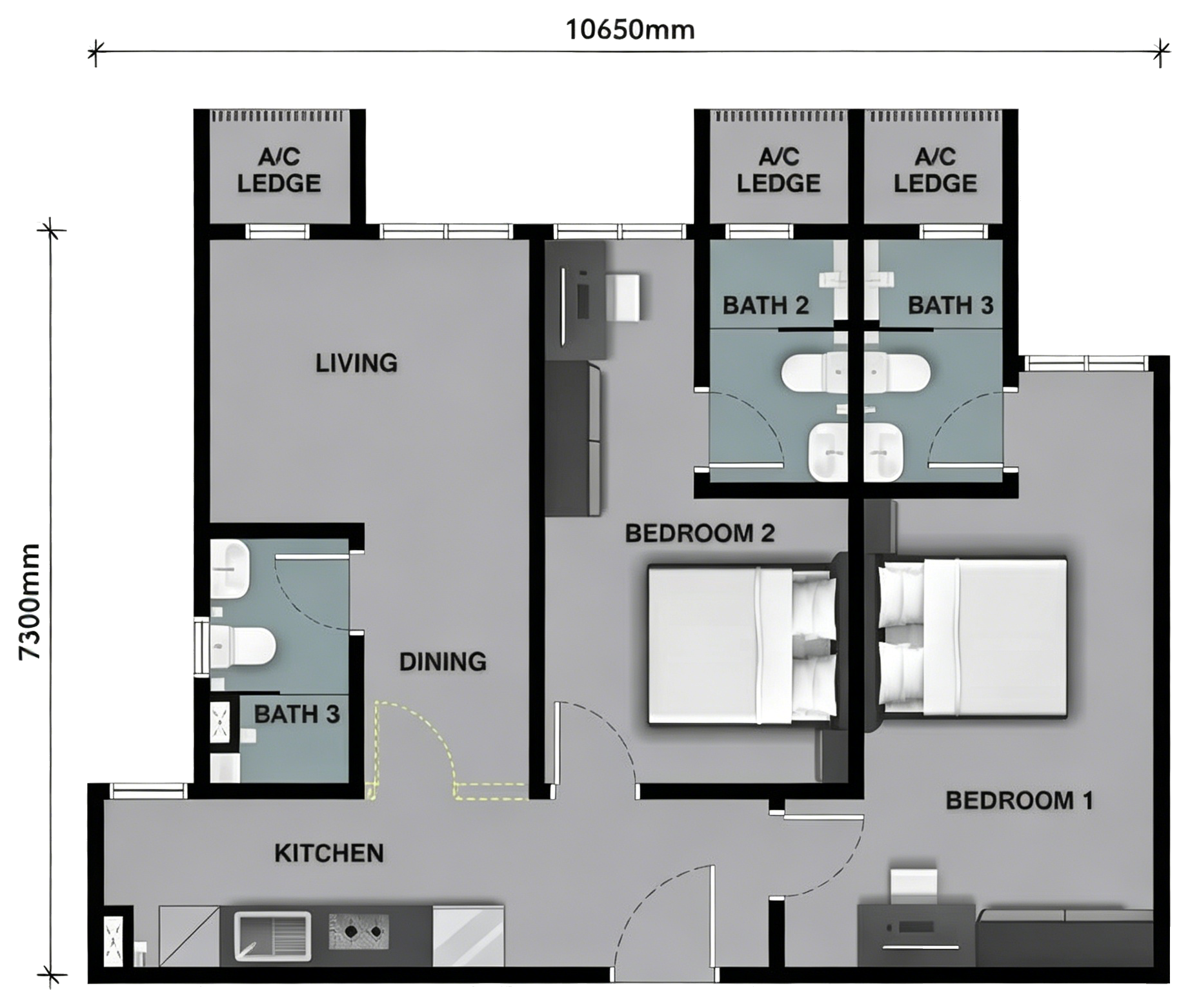 Type B floor plan