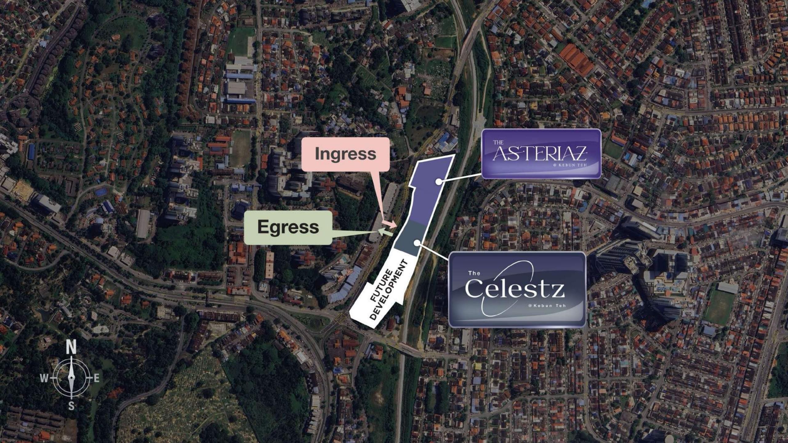 Celestz satellite access map