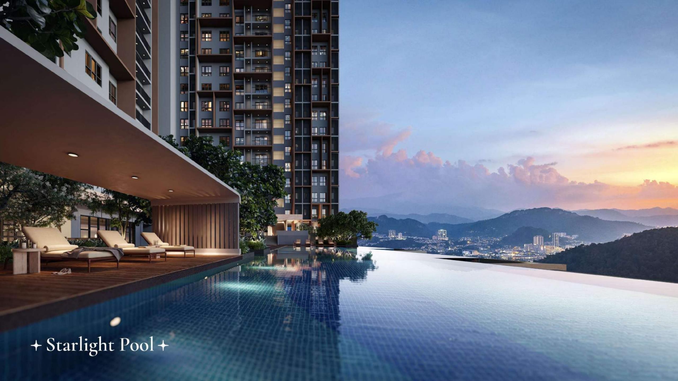 The Celestz starlight pool and sky facilities